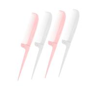 Anneome 4pcs Foldable Tail Comb Portable Hair Parting Fine Tooth Combs for Travel and Styling for Smooth Touch-ups and Versatile Hairdressing Use