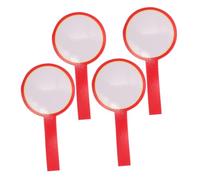 Anneome 4pcs Handheld Dry Erase Paddles Double-sided Whiteboards for Sports Judging Classroom Voting Portable Lightweight Reusable Scoreboards Easy to Clean