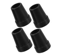 Anneome 4pcs Heavy Duty Non Slip Plastic Walking Stick Ends for Seniors Crutches and Walkers Transparent Wear Resistant Cane Tips with Stable Grip for All Terrain Use