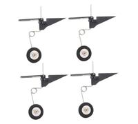 Anneome 4pcs Lightweight Rc Airplane Tail Wheel Assembly for Model Aircraft DIY Projects Undercarriage Gear Wheels Enhanced Flight Performance and Smooth Control for Planes Under Class