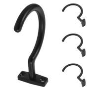 Anneome 4pcs Metal Billiard Table Storage Hooks Wear-Resistant Pool Cue Holder Rack for Snooker and Billiards Robust Cue Organizer with Sturdy Support for Home Club and Commercial Use