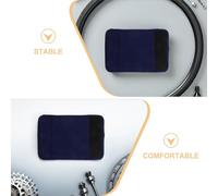 Anneome 4pcs Non-slip Wheelchair Armrest Covers Soft Padded Arm Cushions for Elderly Walker and Transport Chair Ergonomic Crutch and Cane Handle Grips Protector Sleeves in Navy Blue