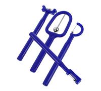 Anneome 4pcs Oral Muscle Trainer Set Tongue Tip Exerciser for Adults Lateralization and Elevation Tool for Speech Therapy Portable Blue Training Improving Pronunciation and Communication