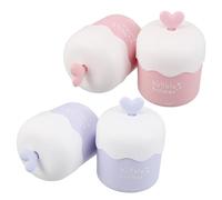 Anneome 4pcs Portable Foam Maker for Face Wash Manual Facial Cleanser Foaming Bottle with Quick Bubble Dispensing Space-saving Travel Essential for Deep Pore Cleansing and Daily Skincare