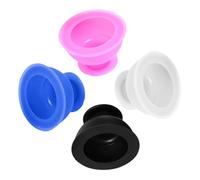 Anneome 4pcs Portable Silicone Cupping Massager Set Vacuum Suction Cups for Body Muscle Relaxation Moisture Absorption Therapy Use Multifunctional Health Care Gift