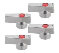 Anneome 4pcs Radiant Floor Valve Handles with Anti-Slip Knurled Design | Ergonomic Single Lever for Heating Manifold Loops, Fits Standard Threads, for Hvac Technicians and Plumbers