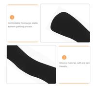 Anneome 4pcs Reusable Silicone Lash Pads for Lash Extensions Wave Shape False Eyelash Holder with Efficient Isolation Design Soft Forehead Pallet for Precise Application and Sensitive Skin