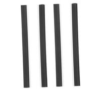 Anneome 4pcs Rubber Strip Replacement for Dustpan Lip Edge Multifunctional Household Cleaning Accessory Easy Installation Compatible with Various Dustpans and Brooms Black Rubber Lips