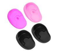 Anneome 4pcs Silicone Ear Protectors for Hair Dyeing Earmuffs for Ear Protection Easy to Use Durable Caps for Bathing Hair Treatment for Salon Home Use