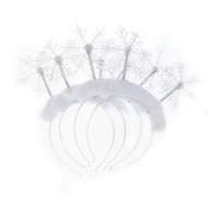 Anneome 4pcs Snowflake Decorative Headband Christmas Hair Band for Christmas Tree Headband Snowflake Hair Boppers
