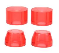 Anneome 4pcs Soft PU Shock Pads for Four-wheel Skateboards Longboard Riser Pads with High Elasticity Reduces Vibration Enhances Stability for Street Park and Competition Use