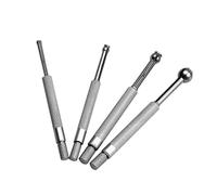 Anneome 4pcs Telescoping Bore Gauge Set Carbon Steel Small Hole Gauge for Precision Internal Measurement Manual Adjustable Spherical Shaped Hardened