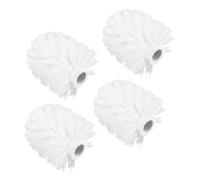 Anneome 4Pcs Toilet Brush Replacement Heads Bathroom Bowl Cleaning Refill with Scratch Resistant Bristles for Hygiene Maintenance