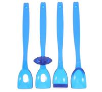 Anneome 4pcs Tongue Tip Exercise Set for Speech Therapy Aid Tongue Fitness Trainer Oral Motor Therapy Tools Blue Comprehensive Oral Development Device