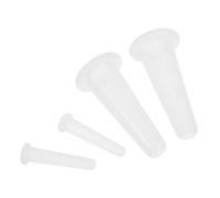 Anneome 4pcs Transparent Silicone Facial Cupping Set Massage Cups for Face Neck Back Eye Care Strong Suction Portable Skin Therapy Tool for Home and Travel