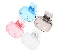 Anneome 4pcs Travel Toothbrush Head Caps Pet Material Lightweight Protective Covers for Daily Use and Travel Easy to Open Compact Dustproof Storage for Toothbrushes
