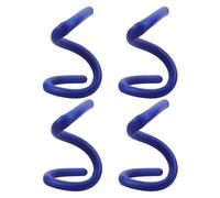 Anneome 4pcs Wheelchair Walking Stick Holder Mobility Aids Bendable Walking Cane Holders Mobility Cane Accessories Walker Accessories Wheelchair Walker Blue