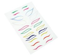 Anneome 4Sets Creative Eyeliner Stickers Lightweight Portable Eye Makeup Decals for Party Night Club Use Easy Self Adhesive Chic Decorative Tape