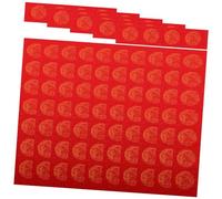 Anneome 5 Sets Chinese Calligraphy Red Paper for Spring Festival Writing Traditional Dragon Phoenix Pattern Calligraphy Paper Portable Decorative DIY Couplets for Home Celebration
