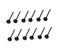Anneome 50 Pairs 2mm Glass Safety Eyes Black for DIY Doll Making Animal Toys Creators Crochet Accessories Scrapbooking and Classroom Crafts