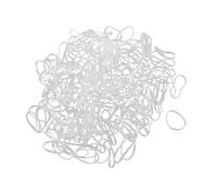 Anneome 5000pcs Thick Clear Hair Elastic Bands for Women Heavy Duty High Elasticity Disposable Rubber Ties Strong Transparent Hair Bands for Sports Travel and Daily Use