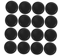 Anneome 50pcs Black Piggy Bank Bottom Covers PVC Plugs Saving Box Stoppers Multi-purpose Money Jar Replacement for Coins Storage