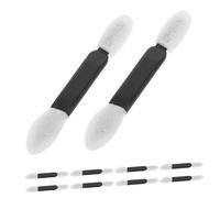 Anneome 50pcs Disposable Double-ended Eyeshadow Applicators Smooth Sponge Brush for Precise Makeup Blending Travel-friendly Cosmetic Tool for Natural to Dramatic Eye Looks