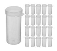 Anneome 50pcs Empty Film Reel Canisters with Sealing Lid Plastic Film Storage Containers for Small Items Secure Seal Wide Compatibility and Crafting