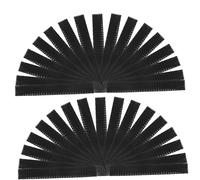 Anneome 50pcs Makeup Brush Screen Cover Talk Brush Covers Mesh Thin Protector Kiss Bye Black