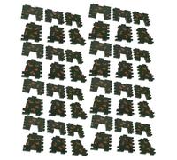 Anneome 50pcs Modular Bunker Walls for Sand Table Models Simulation Barriers for Creative Military Dioramas and Role Playing Realistic Animal Barrier Fence and Dollhouse Accessories