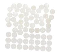 Anneome 50pcs Natural Undrilled White Crystal Beads for DIY Supplies No Hole Beads for Essential Oil Bottle Rollers Decorative Stones for Home Wedding and Craft Projects
