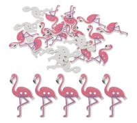 Anneome 50pcs Nordic Flamingo Pattern Wood Buttons for Boy Girl DIY Projects Sewing and Decor