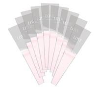 Anneome 50pcs Transparent Dual Color Single Flower Bags for Bouquets Open Bottom Flower Sleeves for Rose Tulip Lily Wrapping Convenient Water Access Floral Packaging for Valentines Day