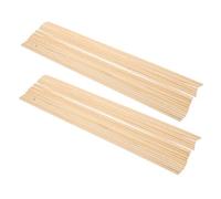 Anneome 50pcs Unpainted Square Bamboo Dowels Rods for DIY Crafting and Architectural Model Building Durable and Easy to Handle Bamboo Sticks for Arts and Craft Projects