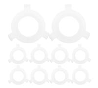 Anneome 50pcs White Plastic E27 to E14 Light Socket Adapter Rings Lampshade Reducer Clip-On Fittings for Ceiling and Table Lamp Shade Repair Kit