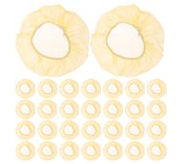 Anneome 50pcs Yellow Plastic Fire Detector Cover for Dust Protection and Multipurpose Use, Suitable for Detectors and Fire Alarms in Factories and Home Settings, Easy to Install and Remove