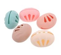 Anneome 5pcs Beauty Sponge Protective Case Silicone Powder Puff Storage Bag Make up Sponge Holder Reusable Protective Case Makeup Puff Silicone Beauty Egg Storage Travel Makeup for Daily