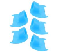 Anneome 5pcs Blue Sewing Gauge Ruler 4mm Stitch Guide Hem Edge Lock Measuring Tool for Dressmaking Serger Seam Guide Fabric Patchwork Quilting Tailoring