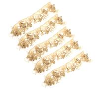 Anneome 5pcs DIY Doll Hair Extensions Curly Synthetic Wig Wefts #86 for Doll Making Crafts