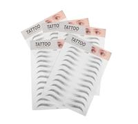 Anneome 5pcs Eyebrow Stickers Hair-like Temporary Brow Transfers for Women Natural Simulated Eyebrow Tattoo Cover with Strong Adhesion and Easy Application