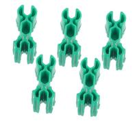 Anneome 5Pcs Green Plastic Train Track Connectors Durable Adapters for Building Railway Scenes Enhancing Imagination and Fine Motor Skills with Compatible Train