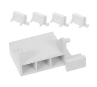 Anneome 5Pcs Microwave Oven Door Latch Plastic Switch Replacement Kit for Microwave Door Closing Mechanism Support Bracket Compatible with DIY Oven Repair