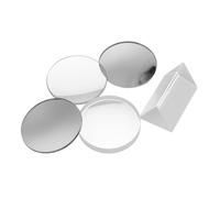 Anneome 5pcs Optical Glass Lens Set Convex and Concave Transparent Physics Experiment Learning Aids for Classroom Teaching Laboratory Equipment Stem Education Tools