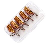 Anneome 5pcs Reusable Golden Aluminum Nail Tip Clips Nail Art Forms for Manicure Home Salon Professional Use