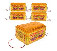 Anneome 5pcs Sacrificial Supplies Money Chest Heaven Banknotes Ancestors Banknotes Memorial Sacrificial Money Ancestors Treasure Chest