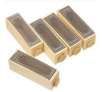 Anneome 5pcs Wooden Queen Cages Beekeeping Tool Bee Cage for Hive Management Safe for Bees Essential Equipment for Beekeepers Easy to Use for Queen Introduction and Transportation