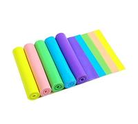 Anneome 5PCS Yoga Stretch Belt Elastic Resistance Bands for Enhanced Flexibility Green Yellow Purple for All Skill Levels