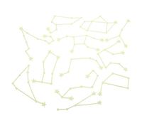 Anneome 5sets Stickers for Bedroom Decor Glowing Decals for Ceiling Creative Dark Stickers Easy to Apply Remove Light Green Color