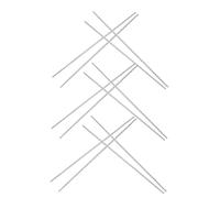 Anneome 6 Pairs Long Stainless Steel Chopsticks Non Slip Threaded Round Reusable Hot Pot Utensils for Frying Boiling Asian Cooking Noodles and Stirfries