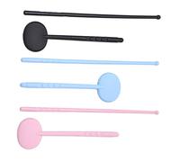 Anneome 6 Sets Handheld Eye Occluder and Pointer Sticks for Visual Acuity Testing Plastic Skid Occluder Eye Shielding Plates for Optometrists and